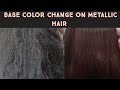 Base Color Change on Metallic Hair | TUTORIAL BY AISHABUTT