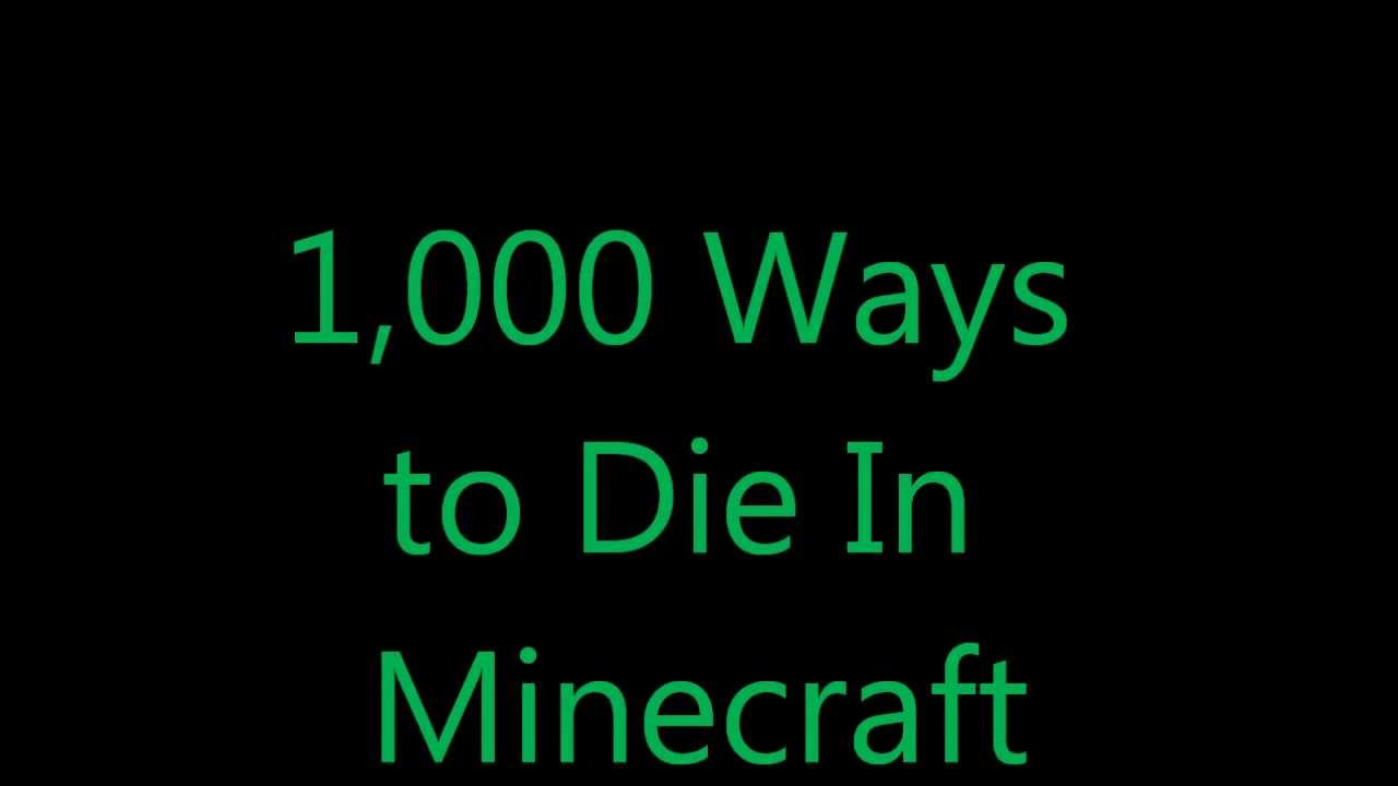 1 000 Ways To Die In Minecraft Part 1 YouTube 1 000 ways to die in minecraft part 1 youtube