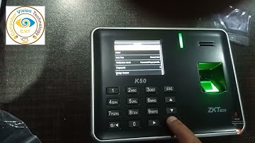 How to Add RFID card in ZKTechno K50 Bio Metric machine | Add RFID Card In K50 Machine