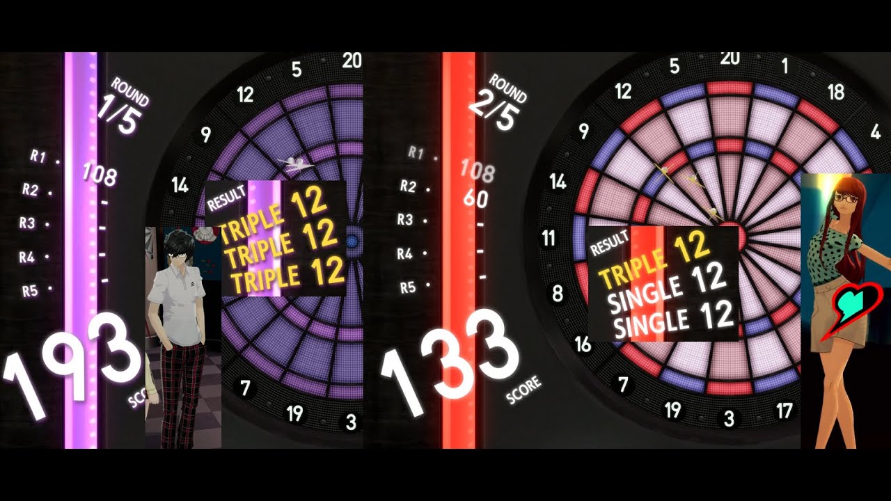 Persona 5 Royal Sumire copies Joker in Darts YouTube