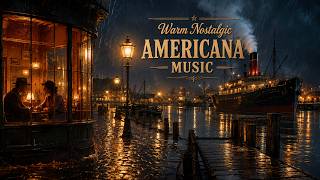 Autumn Leaves and Train Whistles Echo Near the Old Station, 1950 | Warm Nostalgic Americana Music