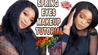 ORANGE SPRING EYES / FULL FACE MAKEUP TUTORIAL ..