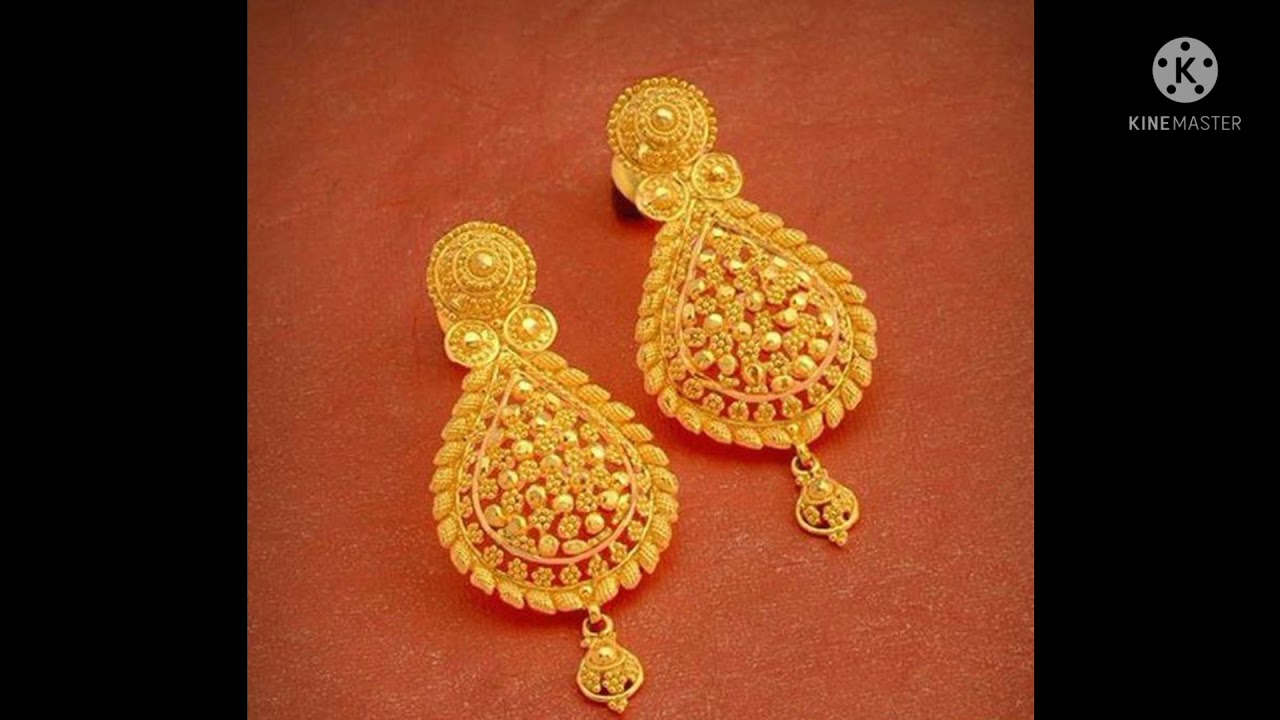 Gold And Kundan Paisley Jhumki Bridal Earrings – Curio Cottage