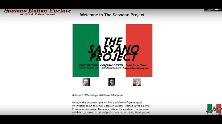 The Sassano Project part1 of2 1hr6min featuring Jo...
