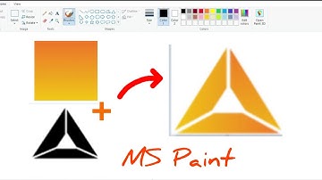 How to draw gradient triangle in ms paint in computer /- #easy #step by step #paint /-