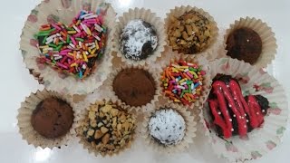 How To Make Easy Chocolate Truffles 超容易松露巧克力食谱 (2-Ingredients No Bake Valentine Gift)