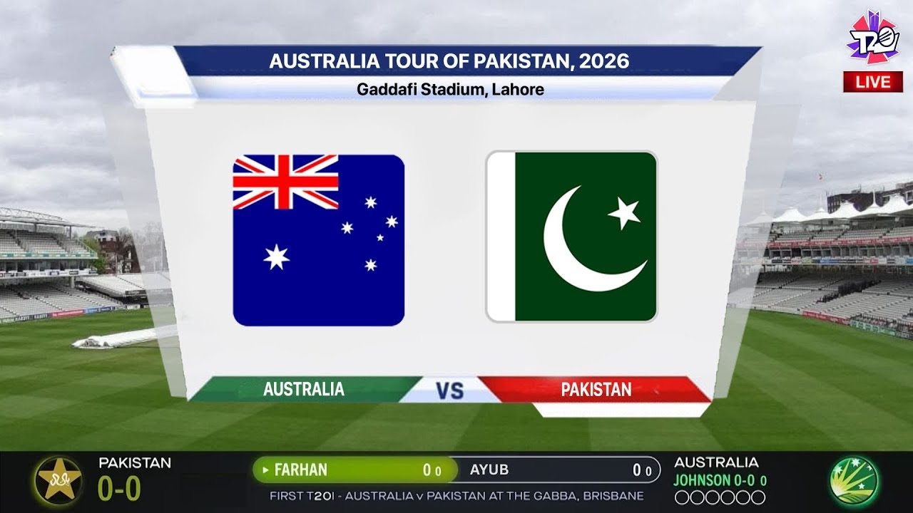 🔴 Pakistan vs Australia 2nd T20 Live Match | PAK Batting Live Score & Commentary