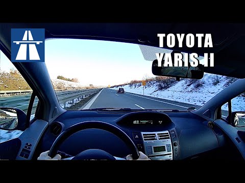2007 Toyota Yaris II | 1,3 VVT-i | POV Top Speed Drive on German Autobahn