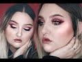 Holiday Makeup Tutorial | Red Winged Liner &amp; Cut Crease | RawBeautyKristi