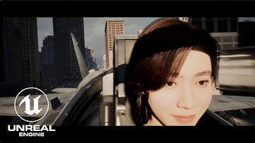 Target | MetaHuman Flying Over The Matrix City in Unreal Engine 5 | Short Film - Target