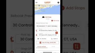 How to Edit Your Ride (LUXY™ Ride Mobile App) #shorts #ride #app #airporttransfer screenshot 1