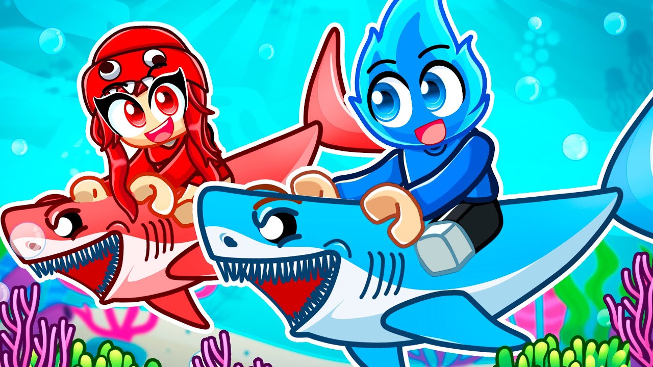 Having a SHARK FAMILY WITH FANGIRLS  in Roblox!
