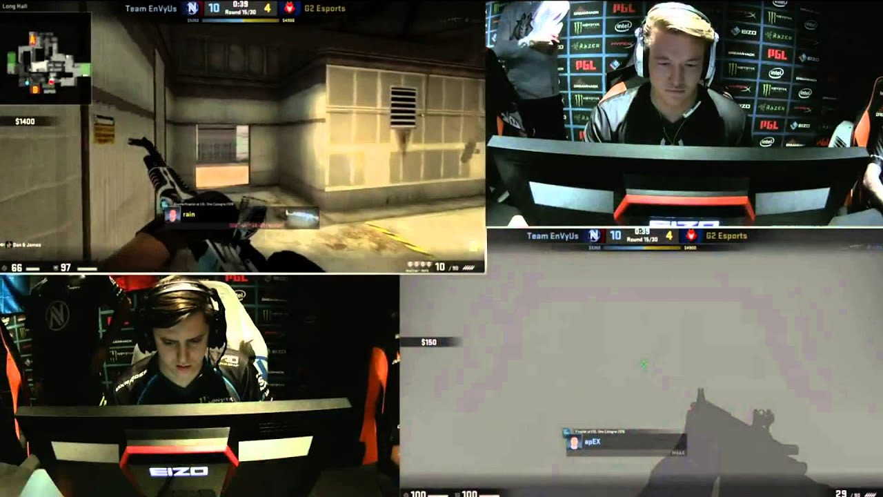 CS:GO DreamHack - Rain vs Envyus insane 1v5 clutch