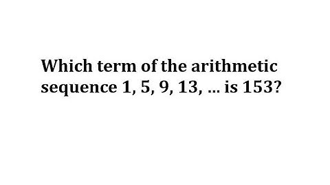 Determine a Terms Position in an Arithmetic Sequence
