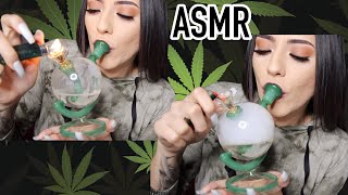 ASMR BONG 420 SMOKE SESH | BONG RIPS *SUPER SATISFYING* SMOKE WITH ME|GET LET WITH ME