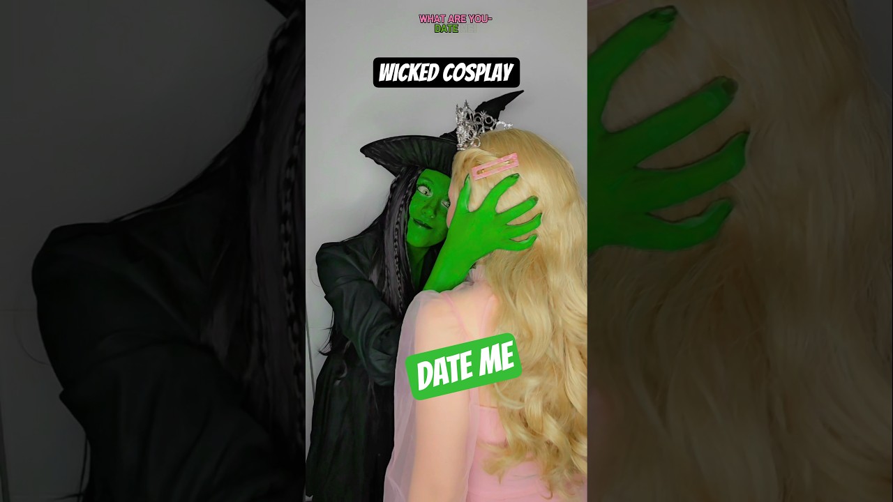 DATE ME  | Elphaba & Glinda @nikkihatsunecosplay #cosplay #shorts #wicked