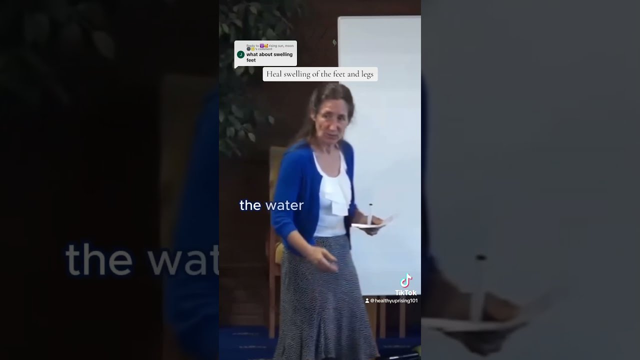 Barbara O Neill Explaining Natural Remedy For Swollen Legs Feet With Celtic Salt Benefit Water