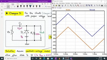Clamper circuit analysis and simulation