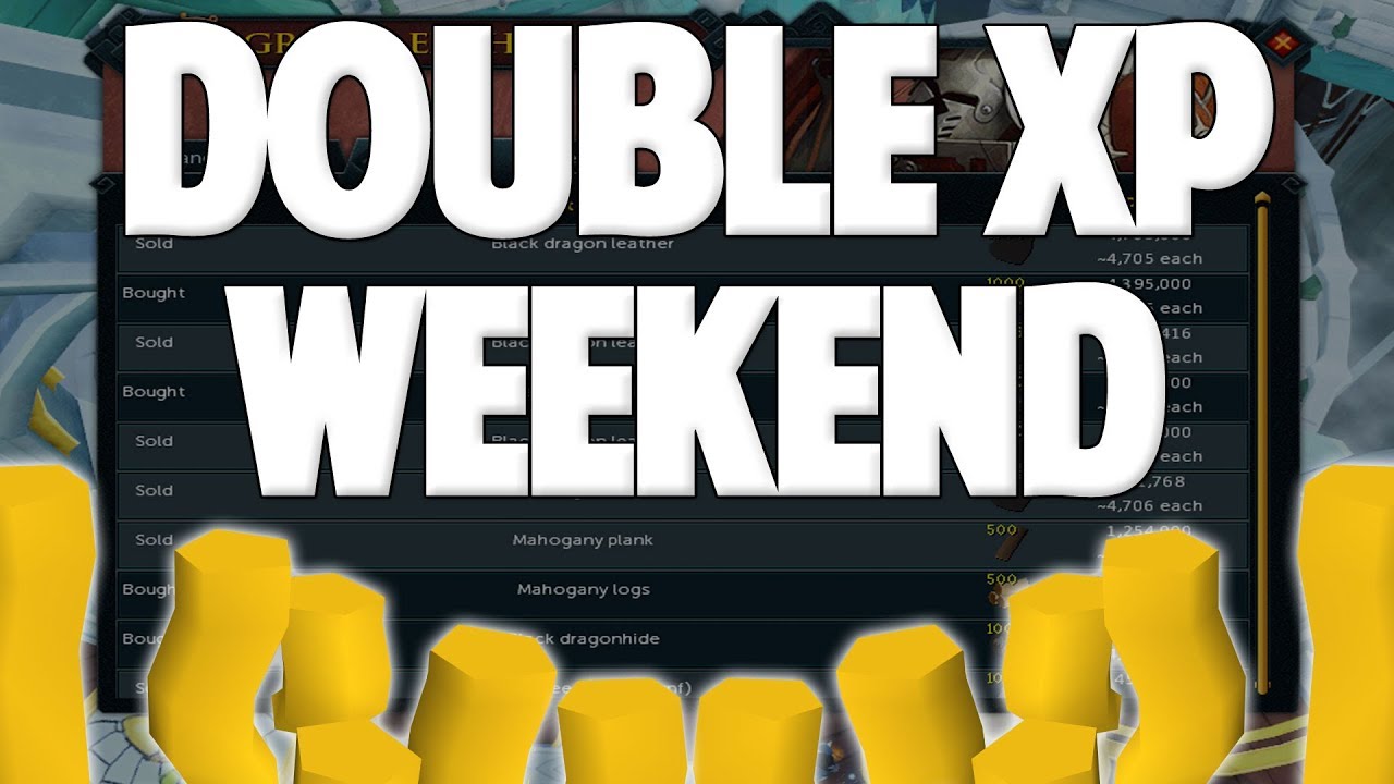 Runescape 2018 Double Xp Weekend Money Making Methods