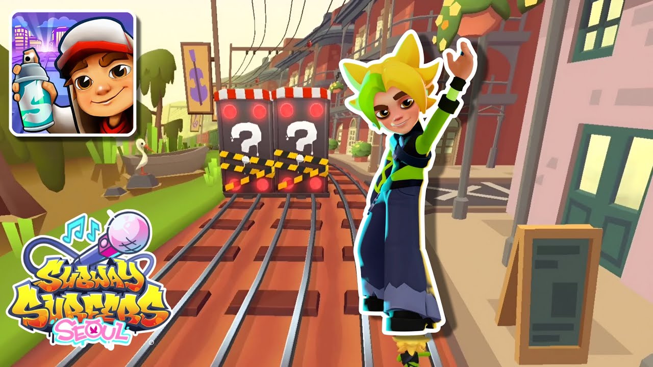 🌟🍀 Удачливый Хэн Ын участвует в таинственном забеге с препятствиями в Новом Орлеане | Subway Surf...