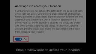Enabling Location Services and Precision Location for Microsoft Edge on Windows 10