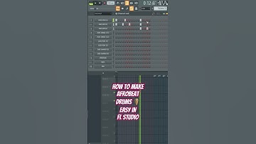 HOW TO MAKE AFROBEAT DRUMS IN FL 20 #afrobeats #afropop #drums #flstudio #producer #beats #howto