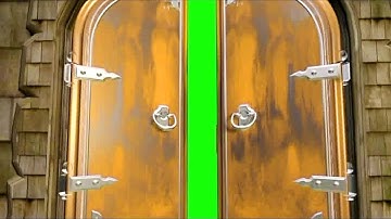 HD DOOR OPENING GREEN SCREEN VIDEO BACKGROUND | ANIMATED