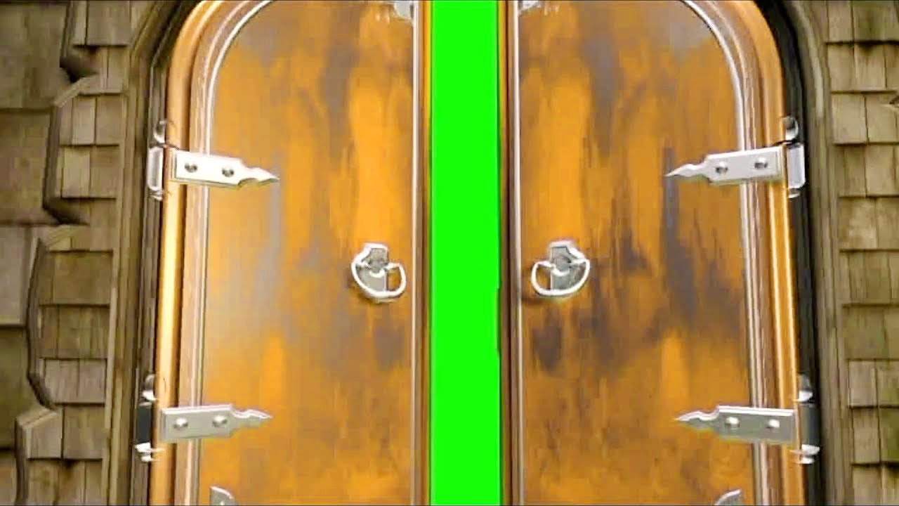 HD DOOR OPENING GREEN SCREEN VIDEO BACKGROUND - YouTube