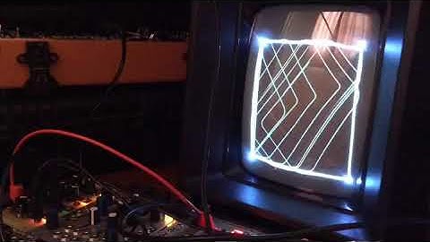 Modified Vectrex Test with Eurorack Modular Synth