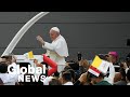 Pope Francis ends historic Iraq visit with Erbil mass, thousands gather