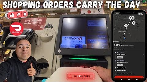 Shopping Orders Carry the day . Doordash Ride Along 