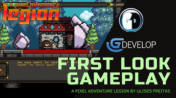 Gdevelop FREE VISUAL Game Engine Examples: A PIXEL ADVENTURE LEGION  GAMEPLAY