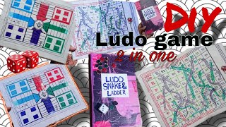 How to make 2-in-1 Ludo and Snake Ladder Game from Cardboard🎲🐍ghar par banaye ludo aur saap-seedi  screenshot 5