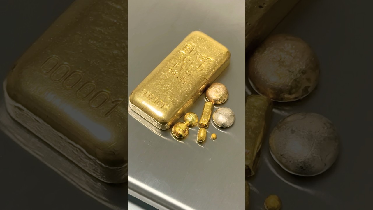 ヤフオクで10万円の金歯を溶かして売ると儲かる？#shortsfeed #金塊ビンゴ #金