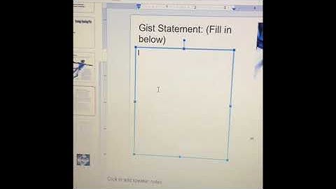 Writing Gist statements