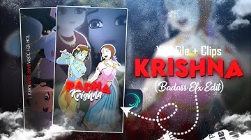 Radha Krishna ❤️| Ae Inspired Alight Motion Preset | Lyrics Animation Preset