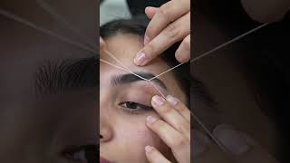 eyebrow threading viral video #shorts #ytshorts