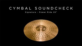 PAISTE CYMBAL SOUNDCHECK - Signature Power Ride 20"