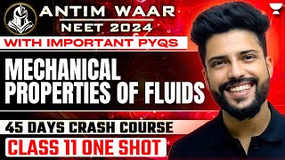 Mechanical Properties Of Fluids One Shot Important Pyqs Neet 202425 Prateek Jain