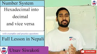 Computer | Number System | hexadecimal Decimal Conversions | Utsav Siwakoti | Virtual School Nepal