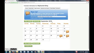 Volunteer Training Sign Up