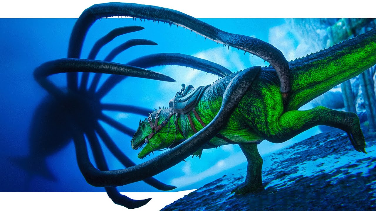 Alpha Tuso vs Aqua Giga! Will it work? ARK The Hunted - YouTube