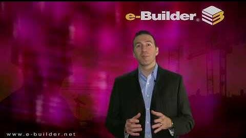 e-Builder Project Management Software