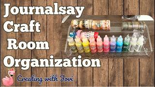 Organizing My Craft Room with JournalSay Stickles Washi Tape Paper Storage