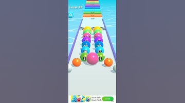 Ball Run 2048-Gameplay Walkthrough part 1 Tutorial Levels 25  (ios,android)