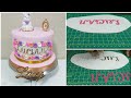 cómo usar letras stamp | sello para tortas o pasteles | cómo usar nacarado dorado 😉