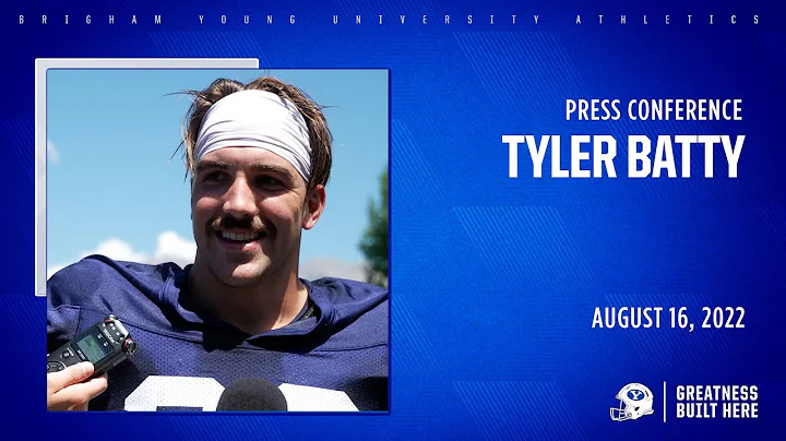 BYU Football | Press Briefing | Tyler Batty | Augu...