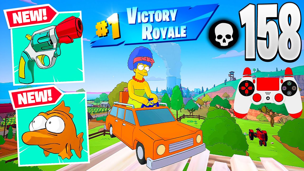 153 Elimination Solo vs Squads SIMPSONS Springfield Map Full Gameplay – Fortnite Chapter 6