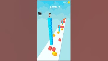 Cube Stacker Surfer 3D- All Level Gameplay Android,ios Level 7 | Android Gameplay Daily