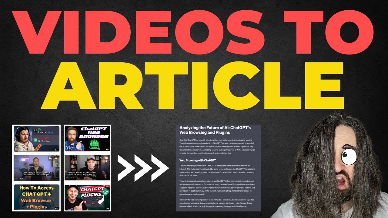 🔥New ChatGPT Plugin Converts Multiple YouTube Videos to an Article ...